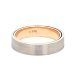 Load image into Gallery viewer, Platinum Band with Rose Gold Base &amp; Matte Finish JL PT 637
