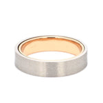 Load image into Gallery viewer, Platinum Band with Rose Gold Base &amp; Matte Finish JL PT 637
