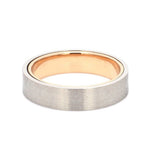 Load image into Gallery viewer, Platinum Band with Rose Gold Base &amp; Matte Finish JL PT 637
