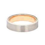 Load image into Gallery viewer, Platinum Band with Rose Gold Base &amp; Matte Finish JL PT 637
