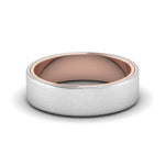 Load image into Gallery viewer, Platinum Band with Rose Gold Base &amp; Matte Finish JL PT 637
