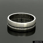 Load image into Gallery viewer, Platinum Black Diamond Ring for Men JL PT 1401
