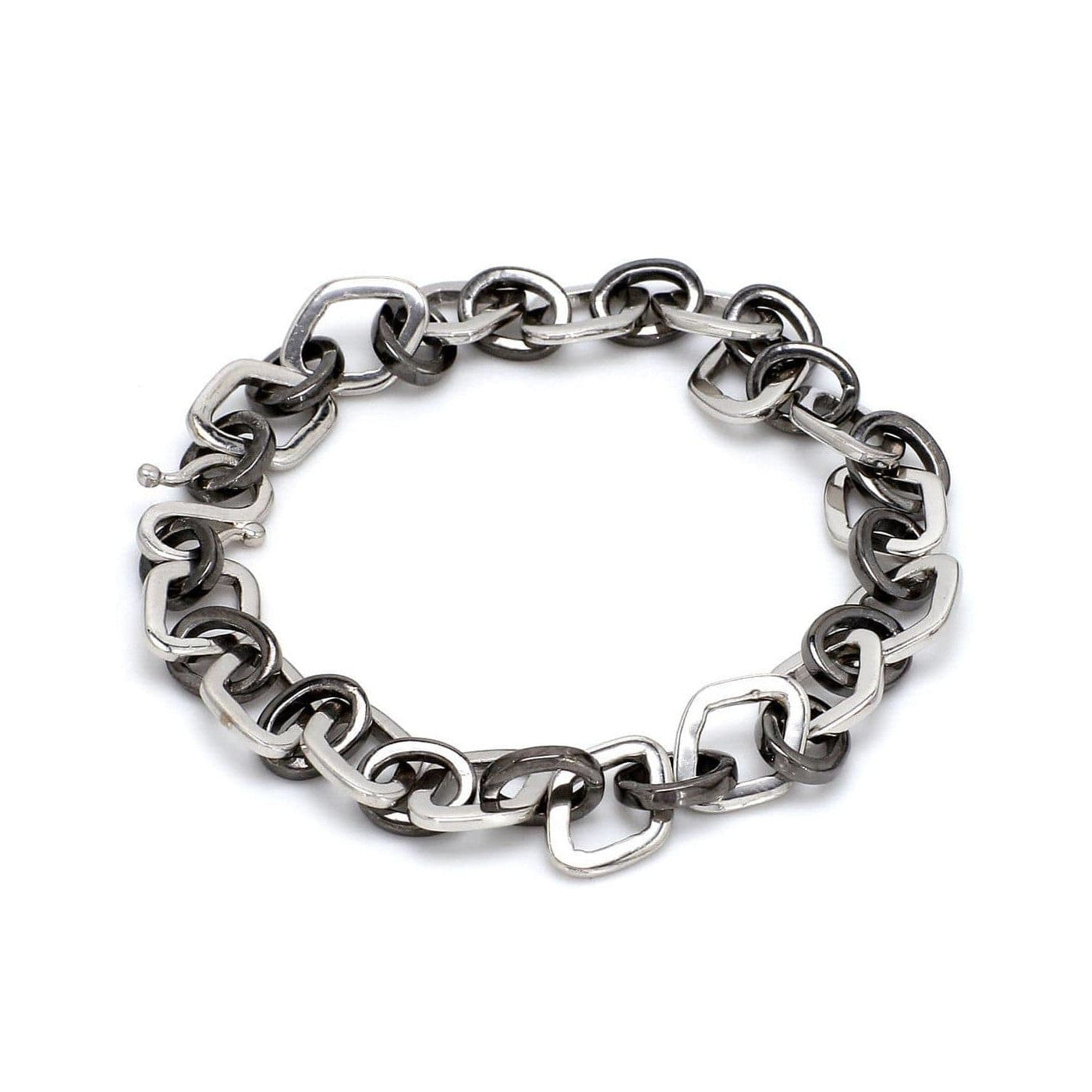 Platinum Bracelet with Black Rhodium for Men JL PTB 637-Black
