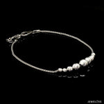 Load image into Gallery viewer, 5.8mm Platinum Bracelet with Shine Diamond Cut Balls JL PTB 1201

