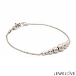 Load image into Gallery viewer, 5.8mm Platinum Bracelet with Shine Diamond Cut Balls JL PTB 1201
