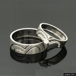 Load image into Gallery viewer, Platinum Diamond Couple Love Bands JL PT 1403
