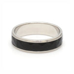 Load image into Gallery viewer, Platinum Couple Unisex Ring with Black Ceramic JL PT 1330

