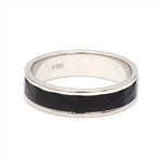 Load image into Gallery viewer, Platinum Couple Unisex Ring with Black Ceramic JL PT 1330
