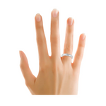 Load image into Gallery viewer, Platinum Love Bands with Complementary Hearts JL PT 243
