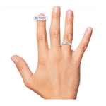 Load image into Gallery viewer, Platinum Love Bands with Complementary Hearts JL PT 243

