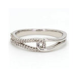 Load image into Gallery viewer, Platinum Couple Rings with Curves JL PT 451
