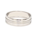 Load image into Gallery viewer, Platinum Couple Rings with Matte Finish &amp; Single Diamond JL PT 629
