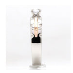 Load image into Gallery viewer, Platinum Couple Rings with Single Diamonds &amp; Rose Gold Grooves JL PT 621
