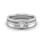 Load image into Gallery viewer, Platinum Couple Rings with Solitaires JL PT 624
