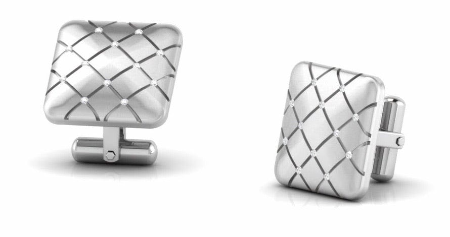 Platinum Diamond Cufflinks for Men JL PT C 01   Jewelove