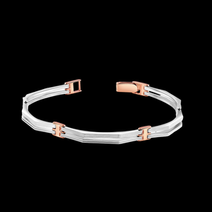 Platinum | Designer Platinum Bracelet with Rose Gold for Men JL PTB 1188   Jewelove.US