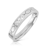 Load image into Gallery viewer, Platinum Diamond Couple Love Bands JL PT CB-3
