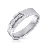 Load image into Gallery viewer, Platinum Diamond Couple Love Bands JL PT CB-6
