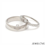 Load image into Gallery viewer, Platinum Diamond Couple Ring JL PT 1364
