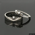 Load image into Gallery viewer, Platinum Diamond Couple Ring JL PT 1364
