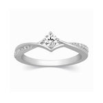 Load image into Gallery viewer, Platinum Diamond Engagement Ring with 15 Pointer JL PT 573
