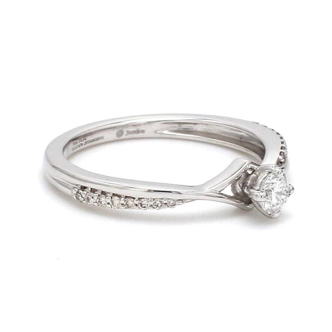 Platinum Diamond Engagement Ring with 15 Pointer JL PT 573