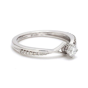 Platinum Diamond Engagement Ring with 15 Pointer JL PT 573