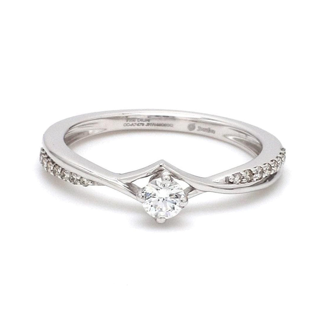 Platinum Diamond Engagement Ring with 15 Pointer JL PT 573