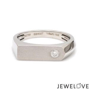 Platinum Diamond Ring for Men JL PT 1353