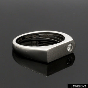 Platinum Diamond Ring for Men JL PT 1353