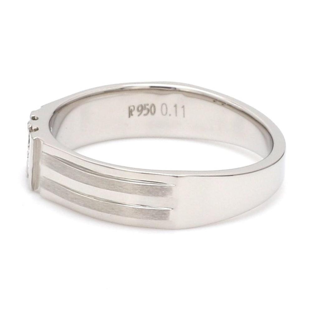Platinum Diamond Ring for Men JL PT 964