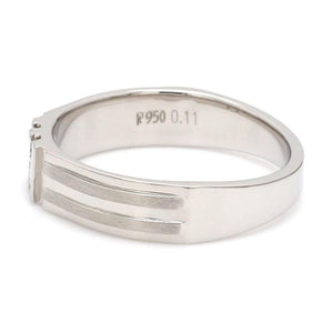 Platinum Diamond Ring for Men JL PT 964