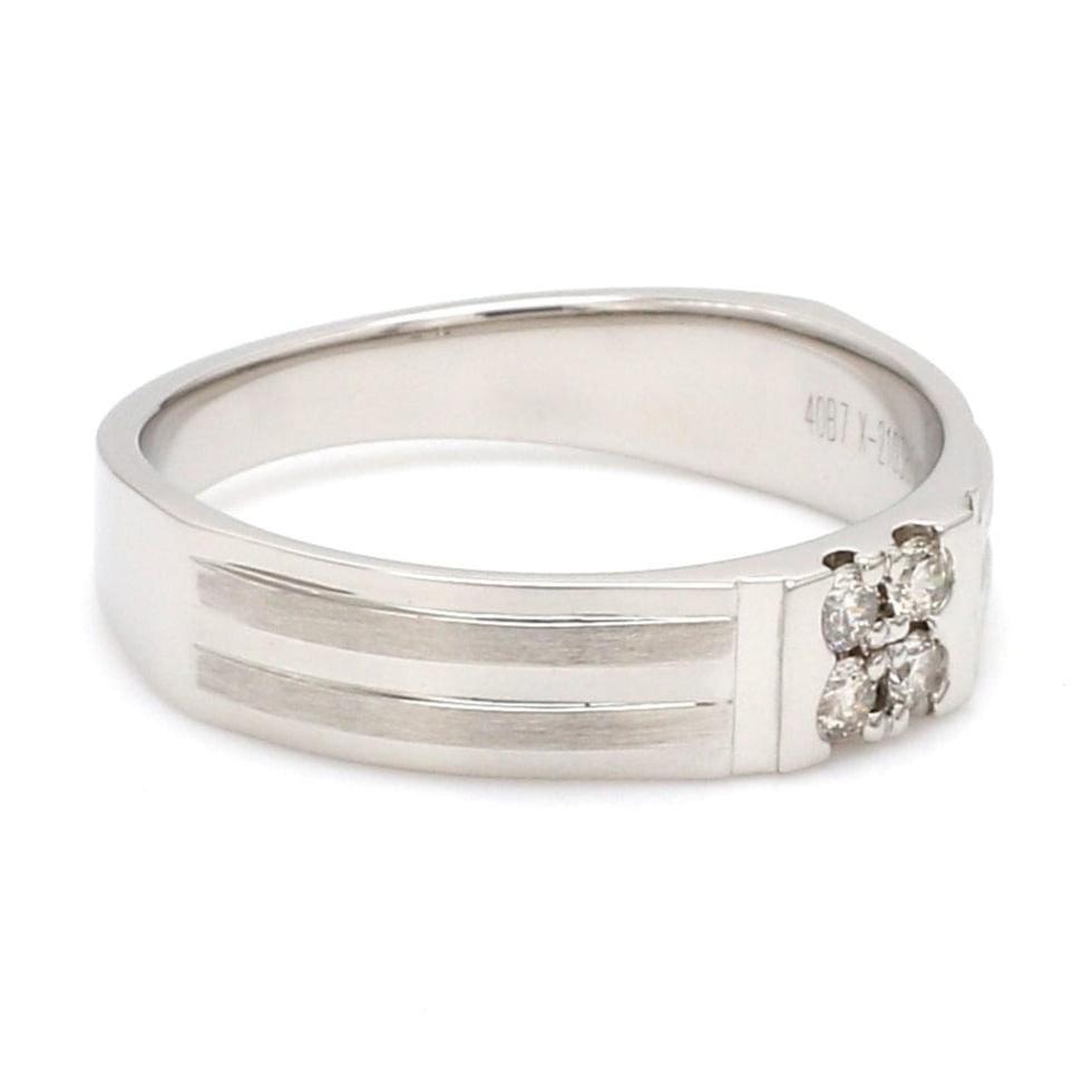 Platinum Diamond Ring for Men JL PT 964