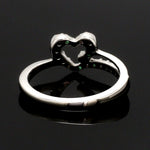 Load image into Gallery viewer, Platinum Diamond with Emerald Heart Ring for Women JL PT LC889-A
