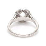 Load image into Gallery viewer, Platinum Double Halo Diamond Split Shank Mounting Ring JL PT 1268-M
