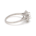 Load image into Gallery viewer, Platinum Double Halo Diamond Split Shank Mounting Ring JL PT 1268-M
