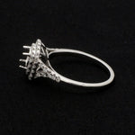 Load image into Gallery viewer, Platinum Double Halo Diamond Split Shank Mounting Ring JL PT 1268-M
