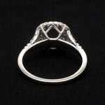 Load image into Gallery viewer, Platinum Double Halo Diamond Split Shank Mounting Ring JL PT 1268-M

