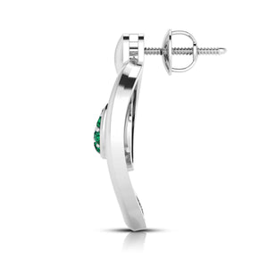 Platinum Pendant Set with Emerald for Women JL PT PE NL8636E   Jewelove.US