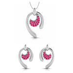 Load image into Gallery viewer, Platinum Pendant Set with Ruby for Women JL PT PE NL8636R   Jewelove.US
