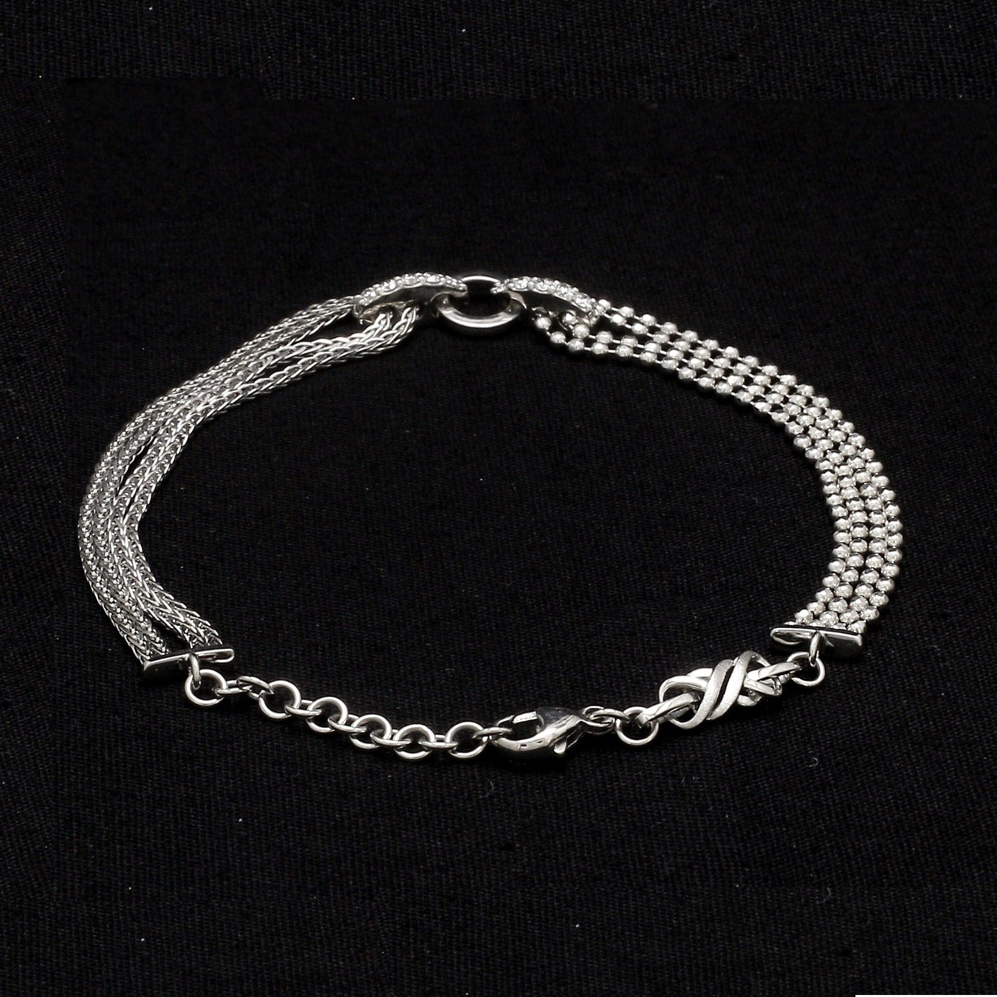Platinum Evara Indo-Western Diamond Bracelet for Women JL PTB 638