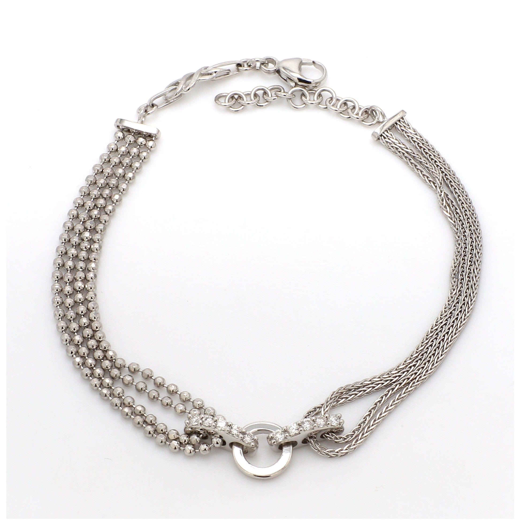 Platinum Evara Indo-Western Diamond Bracelet for Women JL PTB 638