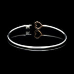 Load image into Gallery viewer, Platinum Evara | Rose Gold Heart Key Bracelet for Women JL PTB 1304
