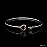 Load image into Gallery viewer, Platinum Evara | Rose Gold Heart Key Bracelet for Women JL PTB 1304
