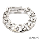 Load image into Gallery viewer, Platinum Heavy Bracelet for Men JL PTB 1183-A
