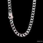 Load image into Gallery viewer, 7.75mm Platinum Heavy Double Side Hi-Polish &amp; Matte Finish Chain for Men JL PT CH 1227
