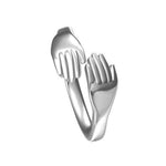 Load image into Gallery viewer, Platinum Hug Unisex Ring JL PT 938
