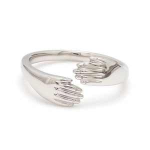 Platinum Hug Unisex Ring JL PT 938 – Jewelove.US