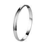 Load image into Gallery viewer, Platinum Kada for Men with a Center Groove JL PTB 763
