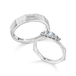 Load image into Gallery viewer, Platinum Love Bands Diamond Couple Rings JL PT 1258
